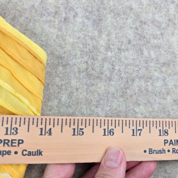 Vera Womens Yellow & White Striped Multicolor Spaghetti Strap Summer Top Medium - Picture 9 of 9